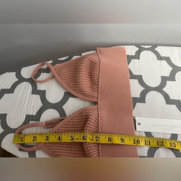 Jonathan Simkhai waffle cropped bra top NWT Size XS - Picture 3 of 8